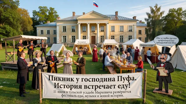 Пикник у господина Пуфа. История встречает еду!
